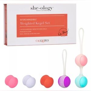 🦋B2G1🦋SHE-OLOGY Interchangeable Weight Kegel Set Tighten & Tone Pelvic Muscles